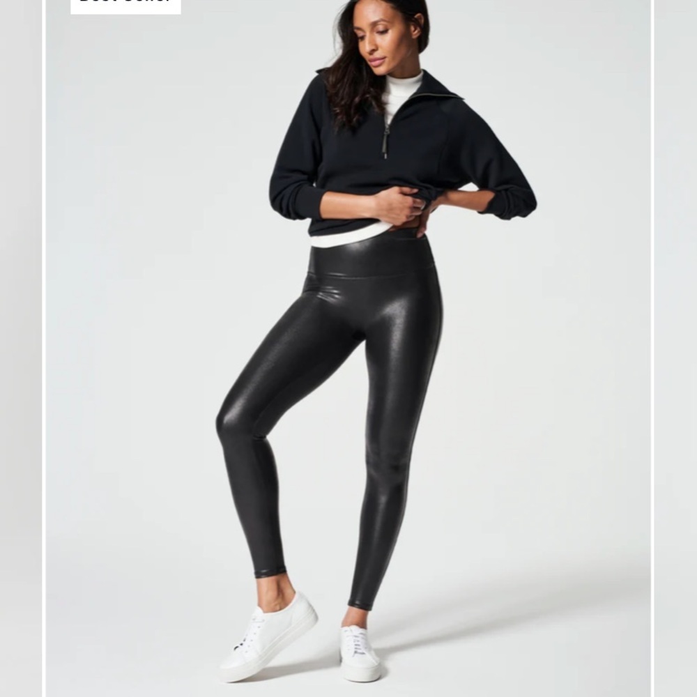 SPANX Faux Leather Leggings